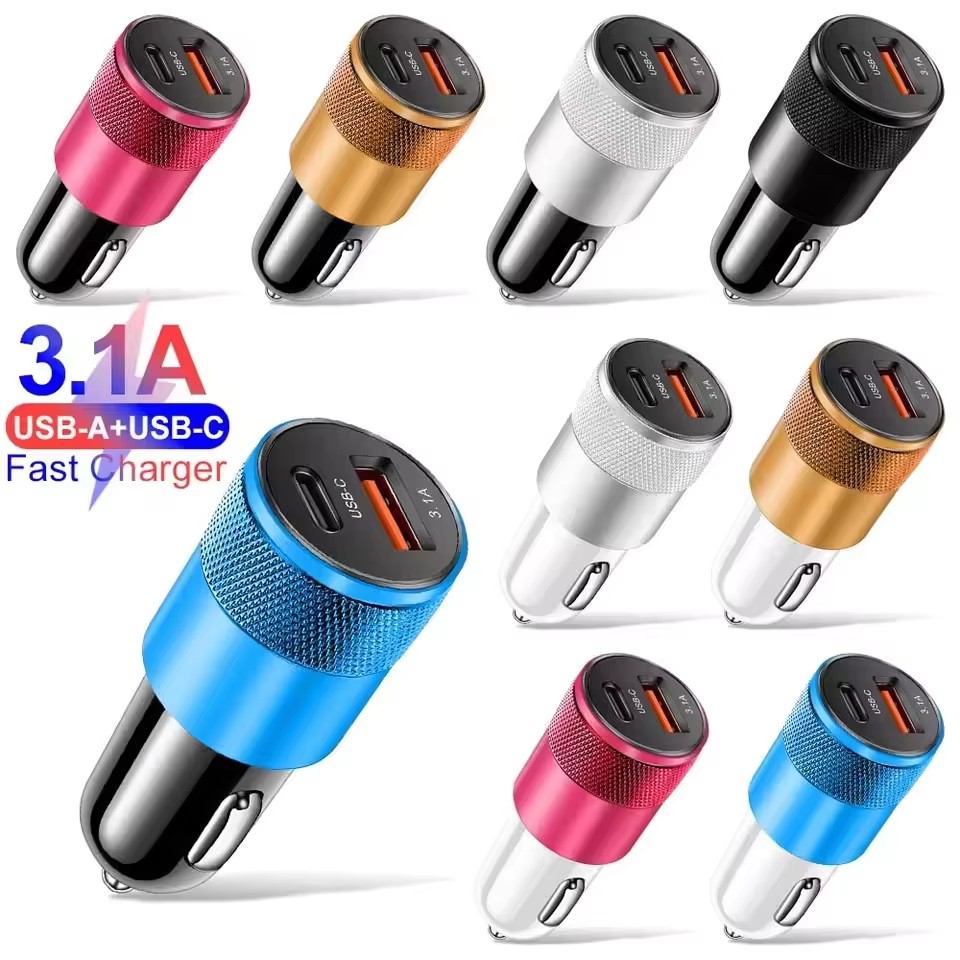 Fast Ev Charger - 66W USB-Autoladegerät Typ C Schnellladender Telefonadapter