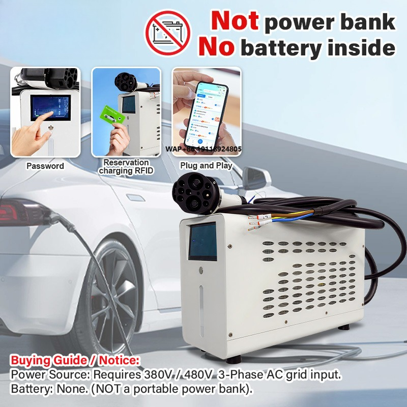 Fast Ev Charger - Herstellergroßhandel 480V 3-Phasen-Eingang CCS2 7kW EV-Ladestation