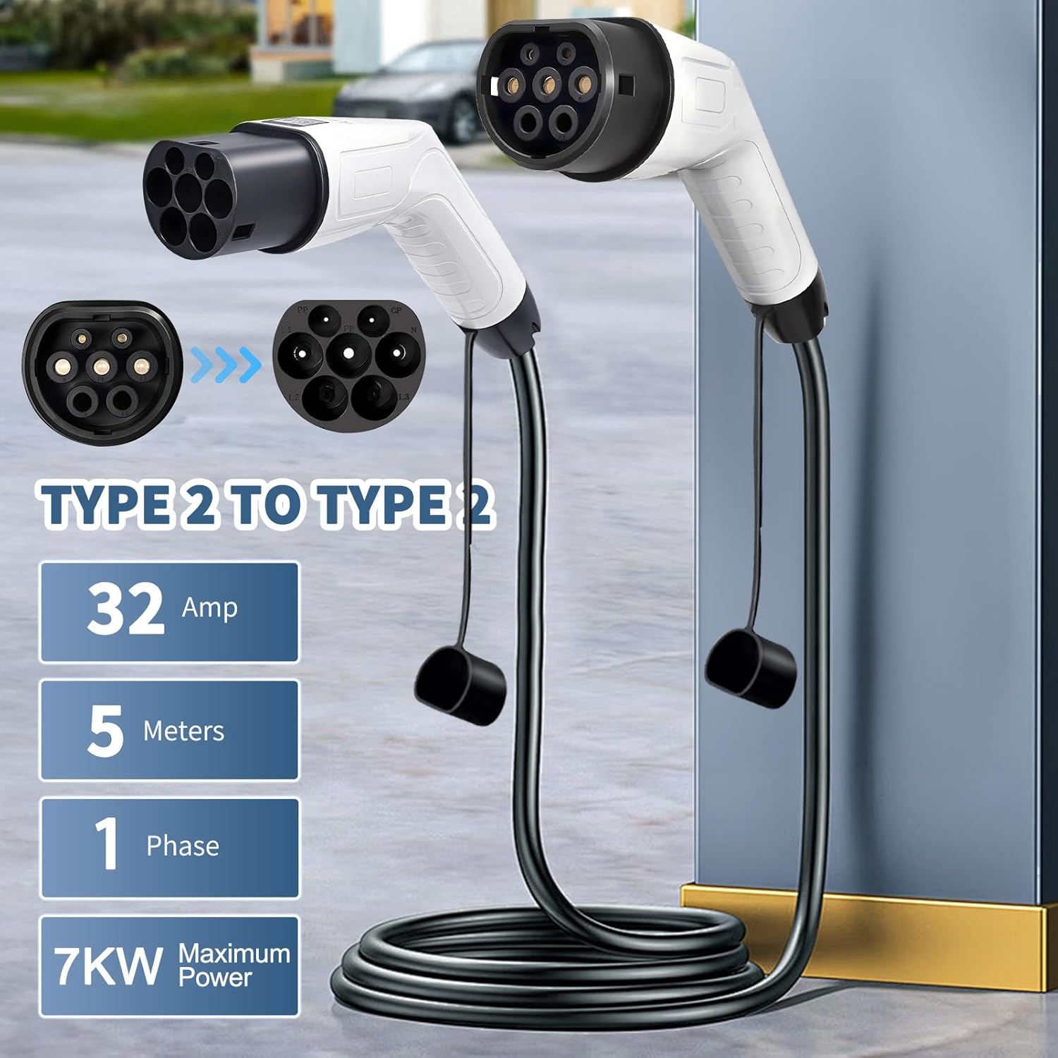 5M TPU 1-Phasen-Typ 2 62196 IE – Ev Charging Cable Bewertung und Preis
