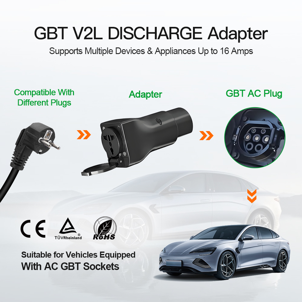 Neuer 16A 3,6KW GBT V2L Typ2-S – Ev Charger Adapter Bewertung und Preis