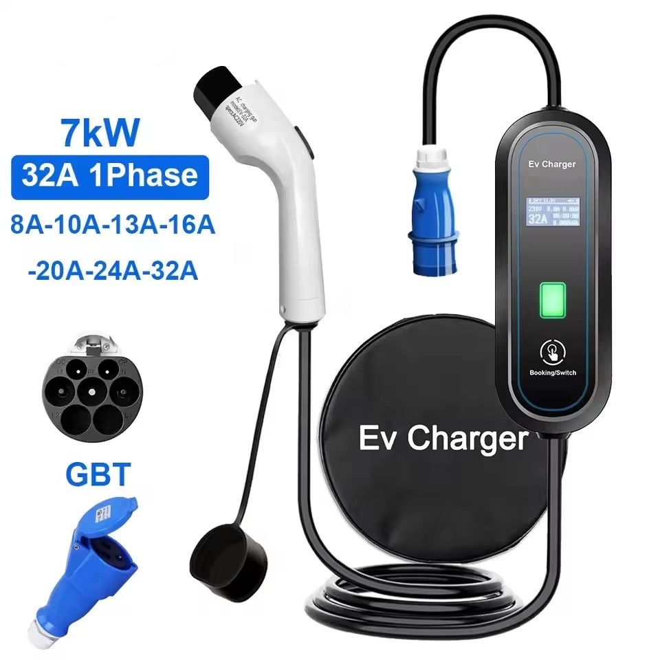 Tragbares GBT EV-Ladegerät Wal – Portable Ev Charger 32A Type 2 Cee Plug Bewertung und Preis
