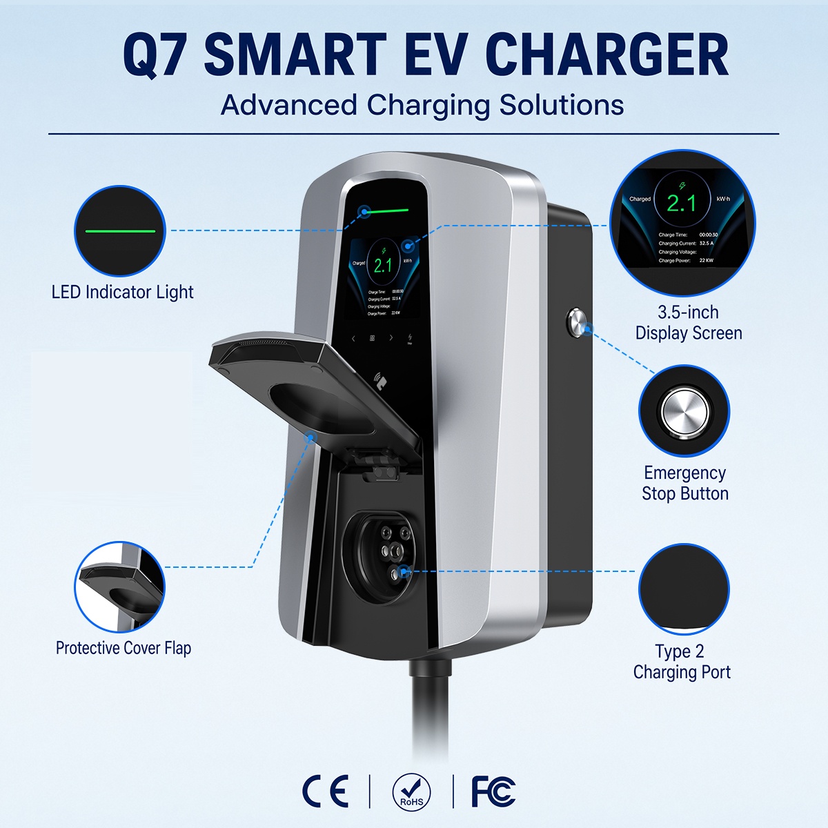 7,4KW Typ2 EV-Ladesteckdose Ve – Wallbox Ev Bewertung und Preis