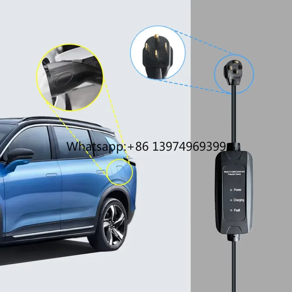 9kW 16A SAE J1772 Typ 1 Mobile – Portable Ev Charger Bewertung und Preis