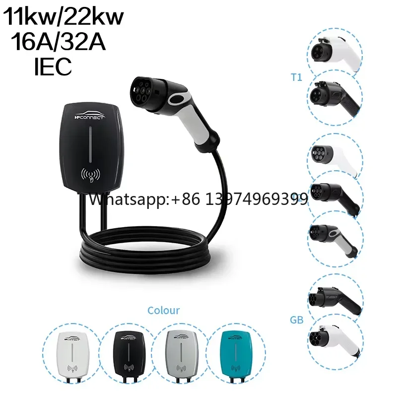 11kW 22kW 16A 32A IEC Wallbox  – Wallbox Ev Bewertung und Preis