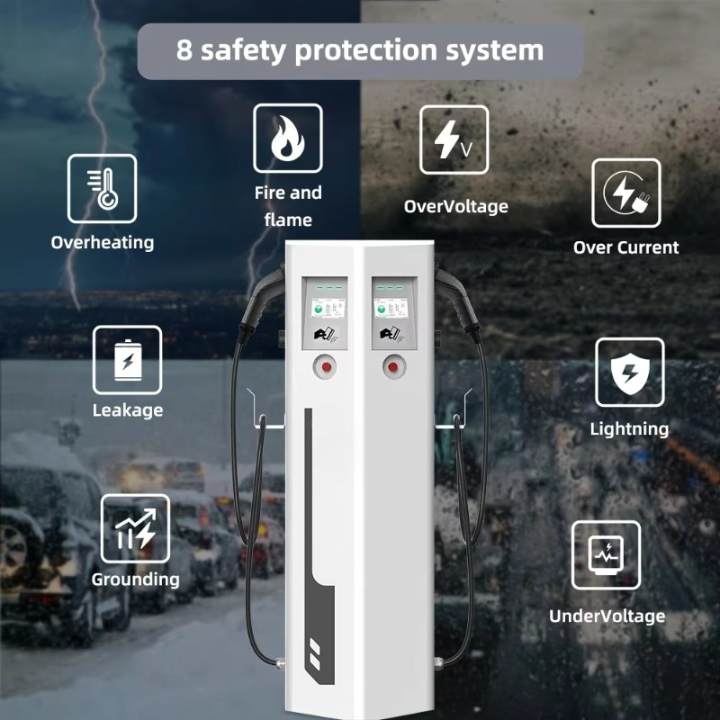 IP65 OCPP CE Bodenmontierte La – Type 2 Charger Bewertung und Preis